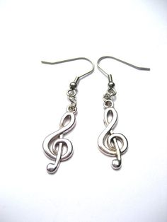 Treble Clef Earrings Music Note Earrings Treble Clef  Jewelry   Music Lovers Earrings Music Earrings Treble Clef Earrings, Silver Nickel-free Music-themed Earrings, Music-themed Silver Earrings, Nickel-free Metal Music-themed Jewelry, Nickel-free Music-themed Metal Jewelry, Treble Clef Jewelry, Music Note Jewelry, Music Note Earrings, Music Earrings