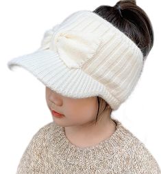 PRICES MAY VARY. High Qulity: soft acrylic and cotton blend stretchable material makes the beanie ponytail friendly and provides a snug fit! One size fit most: Fit for 3-8 years old girls,Beanie Tail Winter Warm Knit Messy High Bun Ponytail Hats Visor Beanie Cap with good stretch makes comfortable fit for any size or style of hair. Keep Warmly:Winter Knitted Ponytail Hat, From smooth flowy ponytails to messy buns and everywhere in between, this hat will keep you warm while showing off your haird Knitted Ponytail Hat, High Bun Ponytail, Girls Beanie, Ponytail Hats, Messy High Bun, Girl Baseball Cap, Bun Ponytail, Visor Beanie, Ponytail Beanie