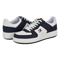 PRICES MAY VARY. Seek thrill as you make the Tommy Hilfiger Kelby Sneakers your urban companion for outdooring. The lace-up footwear features faux leather upper construction with perforations for breathability and round toe silhouette. Textile lining and EVA insole. Padded collar and tongue. Branding along the lateral side and heel counter. Synthetic rubber outsole. Outdoor Lace-up Sneakers With Perforations, Outdoor Synthetic Lace-up Sneakers, Tommy Hilfiger Lace-up Sneakers With Embossed Logo, Outdoor Lace-up Sneakers With Tpr Material, Outdoor Tpr Lace-up Sneakers, Casual Sneakers With Perforations For Outdoor, Casual Outdoor Sneakers With Perforations, Lace-up Sneakers For Outdoor Activities With Tpr Material, Synthetic Lace-up Sneakers For Outdoor Activities