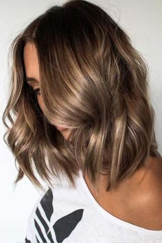 Brunette Blonde Highlights, Brunette With Blonde Highlights, Balayage Blond, Hair Color Light Brown, Light Hair Color, Ash Gray, Colour Ideas