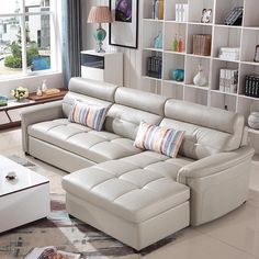 Living Room Furniture Corner Sofa Living Room, Modern Leather Sectional, Living Room Furniture Styles, Living Room Sofa Set, Soft Sofa, Modern Couch, Leather Bed