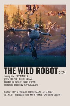 the wild robot poster is shown in this image