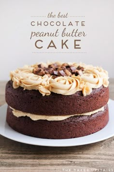 the best chocolate peanut butter cake