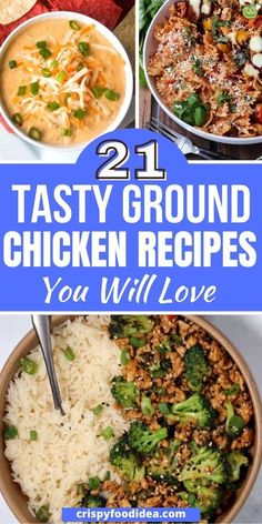 Here you get some ground chicken recipes that are best for meal plan. Ground Chicken Stove Top Recipes, Ground Chicken Prep Meals, Chicken Chopped Meat Recipes, Soup Recipes Using Ground Chicken, Dishes With Ground Chicken, Ground Chicken Tomato Recipes, Ground Chicken Curry Recipes, Ground Chicken Slow Cooker, Ww Recipes With Ground Chicken