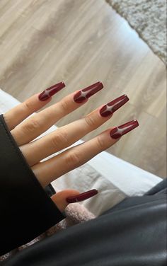 Goth Nails, Grunge Nails, Nails Only, Red Nail, Cat Kuku