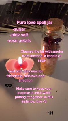 Lilith Spell Jar, Spell Jars For Friends, Attraction Jar Spell, Healthy Relationship Spell Jar, Passion Spell Jar, Love Spell Jar For Specific Person, Spell Jars Recipes For Beginners, Spell Jar Recipes, Self Love Spell Jar