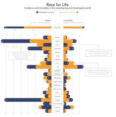 the race for life info sheet is shown in yellow and blue, with an image of people