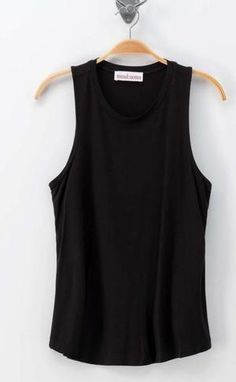 Swing Crew Neck Tank Top-Black – Mota Boutique Tank Top Layering, Solid Tank Tops, Crewneck Style, Weather Wear, Hem Style, Black Tank Tops, Warm Weather, Chic Outfits, Breathable Fabric