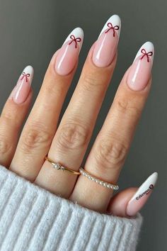 Maroon Nail, Bow Nail Designs, Wine Nails, Elegant Wine, Simple Gel Nails, Smink Inspiration