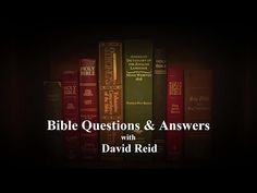 a row of books with the words bible questions & answers with david red on them