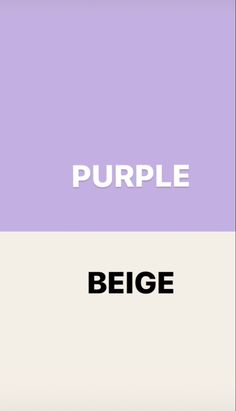 the words purple and beige are shown in different font styles, along with an image of a