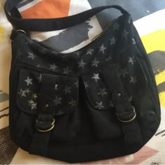 Messanger Bag, Black Crossbody Bag, Grunge Look, Black Crossbody, Black Cross Body Bag