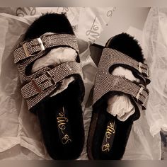 Dolls Kill Rhinestone Buckle Sandals (New In Box) Size 6.5 Amazing Bling. Beautiful. Faux Fur Insides. So Soft Well Made. Silver Gladiator Heels, Sanuk Sandals, Plaid Heels, Dolls Kill Shoes, Bling Sandals, Trending Heels, Pretty Sandals, Rainbow Sandals, Gladiator Heels