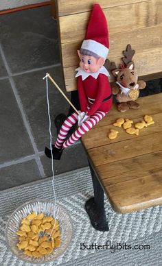 Elf on the Shelf ideas Elf On The Shelf Wrapped In Lights, Princess Elf On The Shelf Ideas, Elf On The Shelf Gymnastics, Super Simple Elf On The Shelf Ideas, Elf On The Shelf And Barbie, Elf On The Shelf Fridge Ideas, Elf Antics Hilarious, First Night Elf On The Shelf