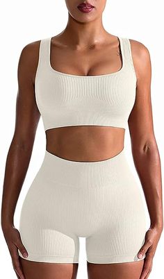 76% Nylon, 14% Polyester, 10% Spandex Imported Pull On closure Hand Wash Only 76% nylon+14% polyester+10% spandex #bestversionofyou #gym #sport #sexy #Athletic #women #fitness Workout Outfits For Women, Yoga Outfits, Yoga Outfit, Outfit Yoga, Workout Outfits, High Waist Leggings, Workout Sets, Yoga Set, Outfits For Women