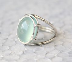 Modern Chalcedony Rings For Gift, Handmade Silver Rings, Aqua Chalcedony Ring, Aqua Gemstone, Blue Gemstone Ring, Blue Gemstone Rings, Chalcedony Ring, Dope Jewelry, Aqua Chalcedony