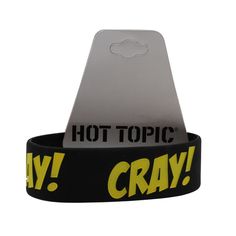 "Cray! Cray!" Silicone Bracelet from Hot Topic We have lots of other old school Hot Topic bracelets in our Ebay store. Please check it out. Cray Cray, Silicone Bracelets, Bracelets And Charms, Hot Topic, Fashion Watches, Check It Out, Ebay Store, Old School, Jewelry Bracelets