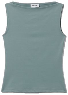 Green 4-way Stretch Elastane Tops, Elastane Tank Top Vest, Stretch Elastane Vest Top, Summer Sleeveless Second-skin Top, Seamless Sleeveless Tops With Soft Stretch, Second-skin Sleeveless Top For Summer, Green Fitted Sleeveless Tank Top, Sleeveless Second-skin Top For Summer, Stretch Crew Neck Elastane Tank Top