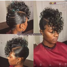 Simple And Pretty Updo From @thehairqueen - Black Hair Information Upstyles For Short Hair, African American Updo Hairstyles, Black Women Updo Hairstyles, African American Braided Hairstyles, Black Hair Updo Hairstyles, Black Wedding Hairstyles, Haircut Women, American Hairstyles, Pin Up Hair