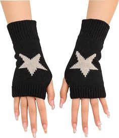 PRICES MAY VARY. Versatile Fashion Statement: These fingerless gloves aren't just for keeping warm; they're a fashion statement with their eye-catching geo star print. Elevate your style effortlessly. Enhanced Mobility: The clever thumb hole design ensures your fingers move with ease, making these gloves perfect for texting, typing, or any activity requiring dexterity. Cosplay and Costume Magic: Whether it's Halloween, a carnival, or a costume party, these gloves add a playful touch to your outf Knitted Wrist Warmer, The Mitten, Kid Gloves, Cold Weather Gloves, Wool Gloves, Black Leather Gloves, Fingerless Gloves Knitted, Wrist Warmers, Design Geometric