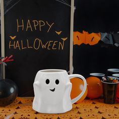 Amazon.com: 14 oz Halloween Ghost Coffee Mug - White Cute Ceramic Ghost Pattern Ghostface Mug Coffee Cup Halloween Accessories Birthday Gifts for Kids Adults : Home & Kitchen Ceramic Ghost, Ghost Coffee, Ghost Mug, Ghost Pattern, Seasonal Treats, Halloween Coffee, Quality Coffee, Halloween Accessories, Halloween Mug