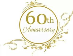 the 60th anniversary logo is shown in gold