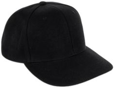 a black baseball cap on a white background