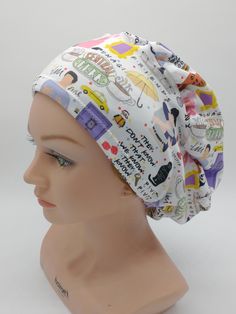 This scrub hat is soft, stretchy, with room for a messy hair day underneath! Made from a soft brushed poly fabric, with elastic on the back it will fit any adult.  Choose from several custom specialty prints we have available in our shop, and it now comes in the regular bouffant style or the skull cap, which is the same style but less fabric on top.  Many uses for this hat- doctors, surgeons, nurse, chef, Dentists, Veterinarians, and more. Listings are updated every Sunday, including new fabrics and pre-sales. ❤ ORDER PROCESSING TIME: Every item is made to order. We make every effort to get your order out in a timely fashion. Our current production estimate is about 3-5 business days. ~Original Design and Pattern by Red's Attic (C) ~ Nurse Hat, Messy Hair, The Skull, Slouchy Hat, Scrub Hat, Scrub Hats, Same Style, Skull Cap, Messy Hairstyles