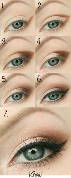 Olhos... Gold And Brown Eye Makeup, Mata Hooded, Brown Eye Makeup Tutorial, Halloweenský Makeup, Eyeshadow Tutorial For Beginners, Diy Makeup Remover, Tutorial Eyeliner