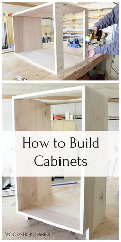 how to build cabinets with woodworking supplies