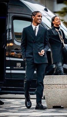 Asap Rocky Outfits, Black Men Suits, Men In Suits, Prom Suits For Men, Black Outfit Men, Black Suit Men, Stockholm Syndrome, Classy Suits