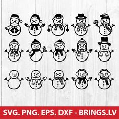 snowman svg files for eps and png