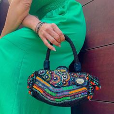 Stunning embroidered bag for a special woman. ✴ WOULD YOU LIKE TO HAVE A STRIKING ACCESSORY TO ELEVATE YOUR LOOK IN A SINGLE GESTURE? This accessory will add value to the casual, most neutral looks and more elaborate compositions, allowing them to be elevated to another level. This is a one-of-a-kind handcrafted piece that every confident and empowered woman deserves to have in her collection. ✴ FEATURES * Czech Glass Beads, Glass Seed Beads,Crystals, Rhinestones, Bugle Seed Beads. * Weight: 1.2 Embellished Multicolor Tote Shoulder Bag, Multicolor Embellished Tote Shoulder Bag, Bohemian Handheld Embellished Bag, Multicolor Beaded Pouch Bag, Gift Embellished Multicolor Shoulder Bag, Artisan Multicolor Beaded Bags, Festival Bags With Multicolor Embroidery And Beaded Details, Festival Bags With Multicolor Embroidery And Beads, Beaded Multicolor Embroidery Shoulder Bag For Everyday Use