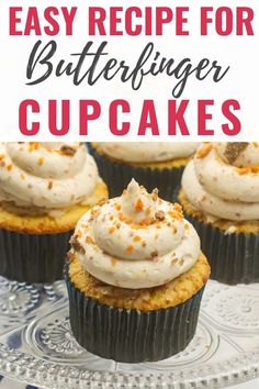 easy recipe for butterfingering cupcakes