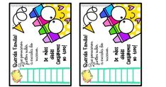 two tickets with different colors and shapes on them