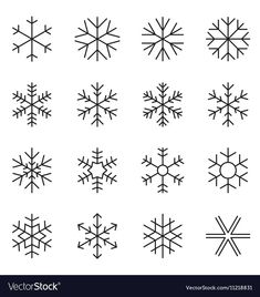 snowflakes on white background