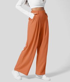 Woman Pants, Pants High Waisted, Waffle Fabric, Classic Trousers, Traje Casual, Jeans Cargo, Maxi Robes, Yoga Shorts, Denim Jumpsuit