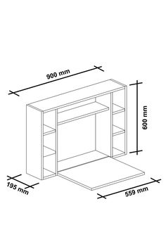 an image of a white cabinet with measurements for the door and shelf space below it