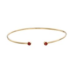 Decorated with a round-cut garnet gemstone on each end, and polished to a brilliant shine, this 14k gold cuff bracelet completes your look with style. Click on this JEWELRY & WATCHES GUIDE to learn about fit, styles, materials and more! Decorated with a round-cut garnet gemstone on each end, and polished to a brilliant shine, this 14k gold cuff bracelet completes your look with style. Click on this JEWELRY & WATCHES GUIDE to learn about fit, styles, materials and more! FEATURES Length: 7 in. Met Elegant Red Round Cuff Bracelet, Elegant Red Cuff Bracelet For Formal Occasions, Gold Cuff Bracelet, Gold Bracelet Cuff, Gold Cuffs, Garnet Gemstone, Gold Finish, Cuff Bracelet, Round Cut