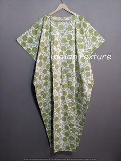 Cotton Flower Leaf Kaftan, Green Flower Print, Soft Cotton, Comfy Kaftan Dress, Vacation Wear, Travel Wear, Sleepwear, Night Wear,
https://www.etsy.com/listing/1438401299/cotton-flower-leaf-kaftan-green-flower Indian Kaftan, Long Caftan Dress, Cotton Robes, Cotton Caftan, Dress Vacation, Beach Lounge, Hand Prints, Kaftan Maxi Dress, Cotton Flower