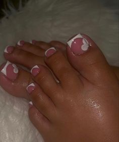 Double French Tip Toes, Toe French Tip Designs, White French Tip Toes With Design, Matching Toe And Nail Set, Orange Acrylic Toes, Pink And White Toes