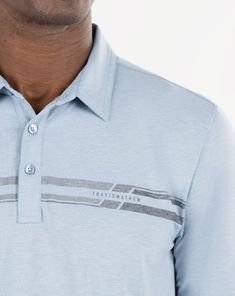 Polos | Tops | TM | TravisMathew Desert Drive, Polo Shirt Style, Collar Stays, In The Desert, Performance Fabric, Golf Polo, The Desert, Print Logo, Shirt Style