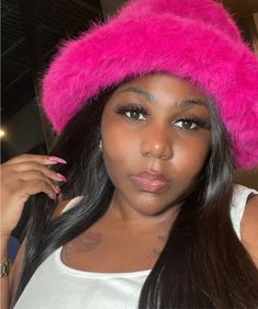 Hot pink Fur bucket hat Pink Fur Bucket Hat, Pink Fur Hat, Barbie Hot Pink, Fuzzy Bucket Hat, Fur Bucket, Fur Bucket Hat, Pink Fur, Fur Hat, Bucket Hat