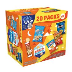 the snack box contains 20 packs of snacks