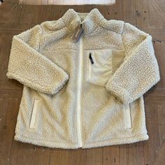 Ivory Deep Pile Sherpa Pockets Chest Pocket Full Zip Front Patagonia Winter Jacket, Patagonia Puffer Jacket, Patagonia Retro X, Patagonia Fleece Jacket, Patagonia Down Sweater, Patagonia Kids, Toddler Jacket, Patagonia Fleece, Patagonia Jacket