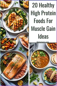 Discover 20 healthy, high-protein foods to fuel your muscle gain journey! From lean meats to plant-based options, these ideas are perfect for building strength and staying fit. Get inspired with meal prep tips and recipes that support your fitness goals