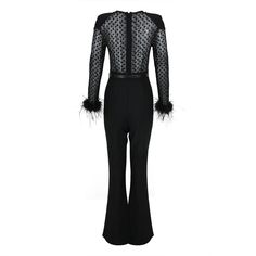 Elevate your style with the FZ Women's Long Sleeve Sexy Feathers Bandage Jumpsuit. Combining a sexy silhouette with elegant feathers, this jumpsuit is perfect for a night out. Show off your confidence and sophistication in this must-have piece for any fashion-forward woman. Style: Sexy & Club Material: rayon Material: nylon Material: POLYESTER Decoration: Feathers Fabric Type: Broadcloth Pattern Type: Solid Pattern: pencil pants Thickness: STANDARD Waist Type: high Item Type: JUMPSUITS Pant Length(cm): Ankle-Length Pants Gender: WOMEN Fabric content: 31% (inclusive) - 50% (inclusive) Jumpsuit Fashion Elegant, Black Sequin Jumpsuit, Mens Designer Hoodies, Bandage Jumpsuits, Mens Work Shoes, Sequin Jumpsuit, Woman Style, Long Sleeve Sequin, Denim Gift