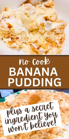 no - cook banana pudding is the perfect dessert to serve at any party