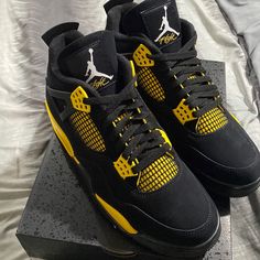 Air Jordan 4 Retro Black/White-Tour Yellow. New In Box. Never Worn. Size 11. Air Jordan Dh6927 017 Air Jordan 4 Black With Air Cushioning For Sports, Black Air Jordan 4 With Air Cushioning For Sports, Yellow Air Jordan 4 With Boost Midsole For Sports, Yellow Air Jordan 4 Sporty Streetwear, Yellow Air Jordan 4 For Streetwear, Yellow High-top Air Jordan 4 For Streetwear, Sporty Yellow Air Jordan 4 With Boost Midsole, Yellow High-top Air Jordan 4 With Branded Insole, Yellow Air Jordan 4 Sporty Shoes With Branded Insole