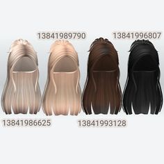 Blonde Hair Roblox, Brown Hair Id, Blocksburg Outfit Codes￼, Brown Hair Roblox, Pelo Cafe, Code Clothing, Preppy Decal, Bloxburg Outfits, Berry Avenue Outfit Codes